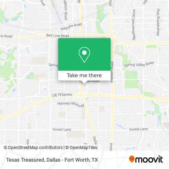 Texas Treasured map