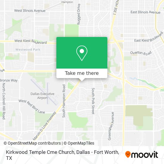 Kirkwood Temple Cme Church map
