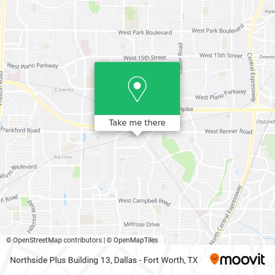 Mapa de Northside Plus Building 13
