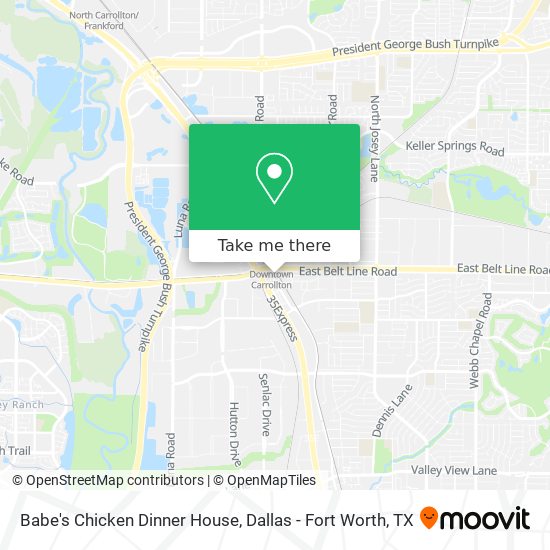 Mapa de Babe's Chicken Dinner House