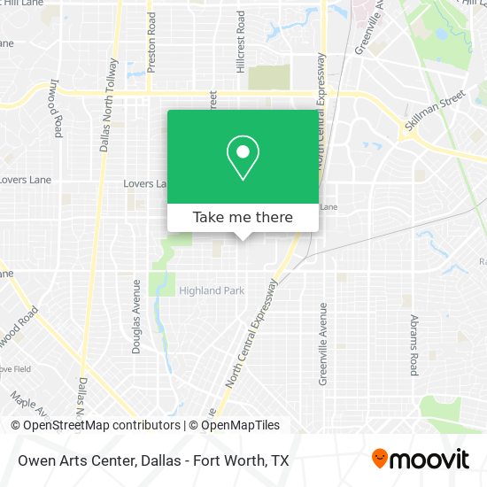 Owen Arts Center map