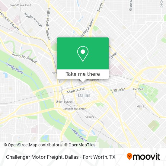 Challenger Motor Freight map