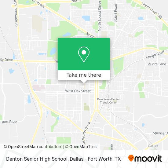 Denton Senior High School map
