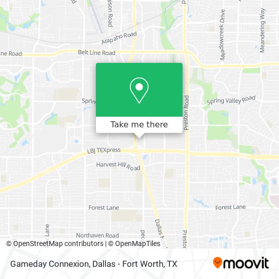 Gameday Connexion map