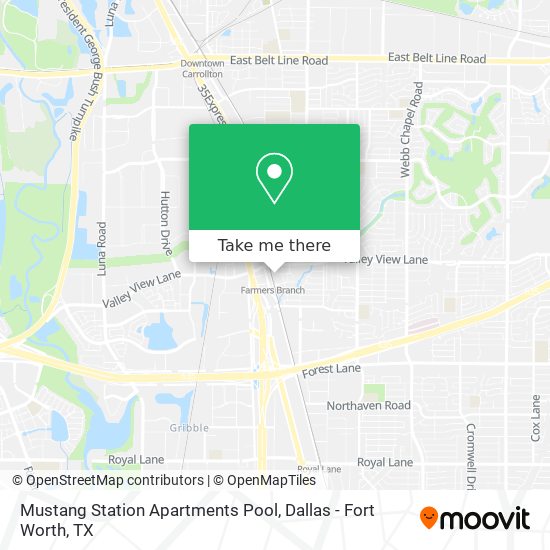 Mustang Station Apartments Pool map