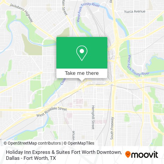 Holiday Inn Express & Suites Fort Worth Downtown map