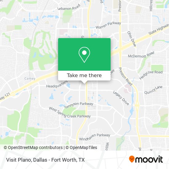 Visit Plano map