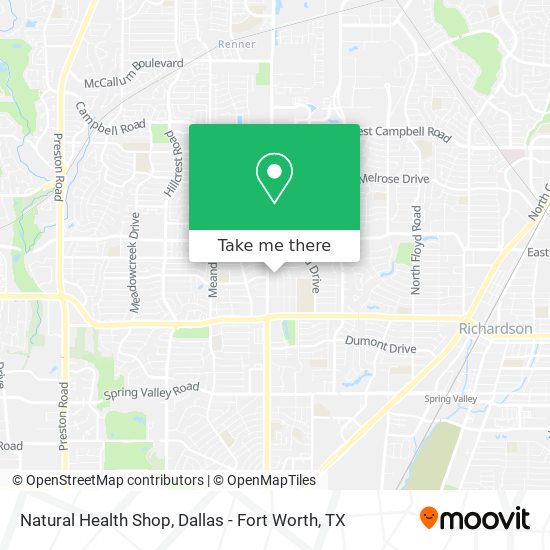 Natural Health Shop map