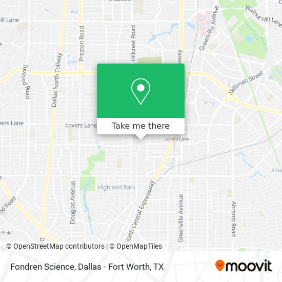 Fondren Science map