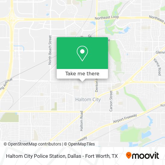 Haltom City Police Station map