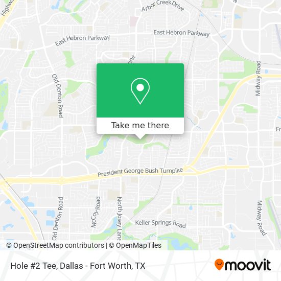 Hole #2 Tee map