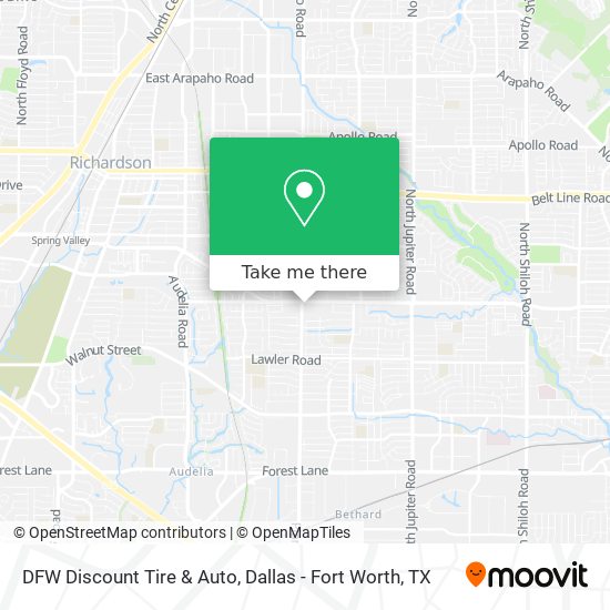 DFW Discount Tire & Auto map
