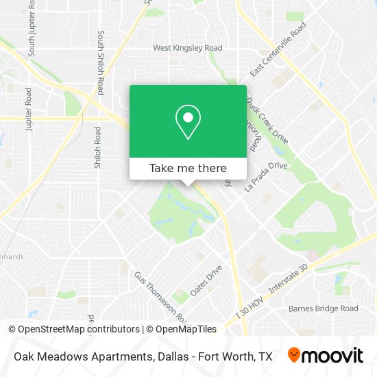 Oak Meadows Apartments map