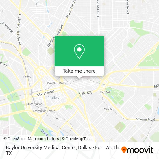 Baylor University Medical Center map