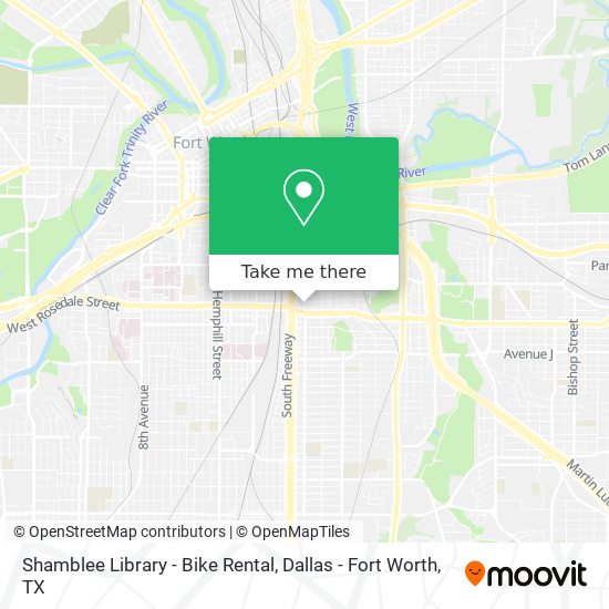 Mapa de Shamblee Library - Bike Rental