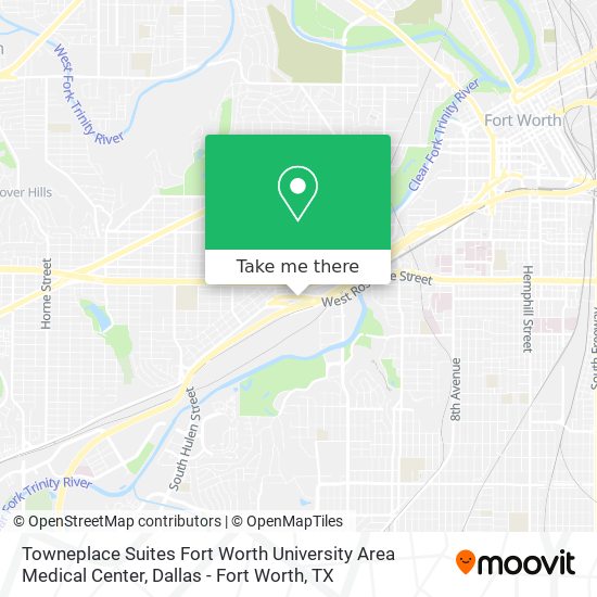 Towneplace Suites Fort Worth University Area Medical Center map