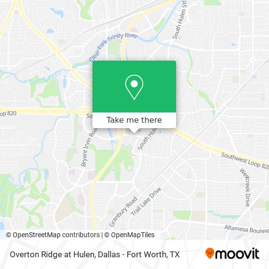 Mapa de Overton Ridge at Hulen