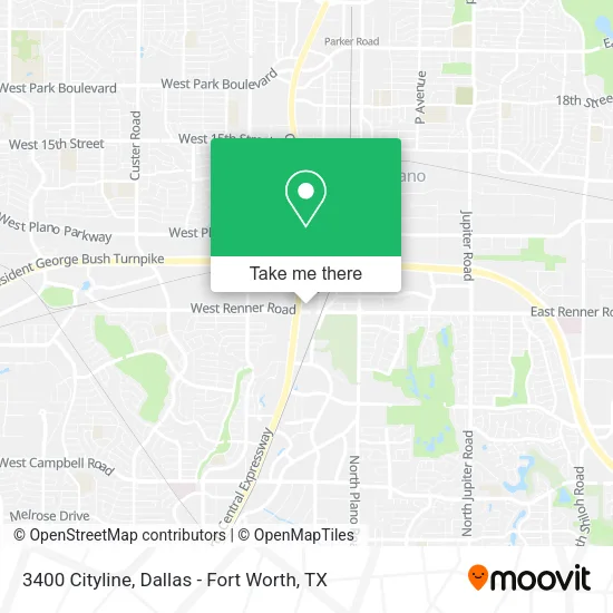 3400 Cityline map