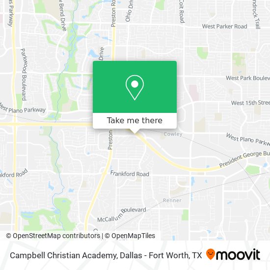 Campbell Christian Academy map