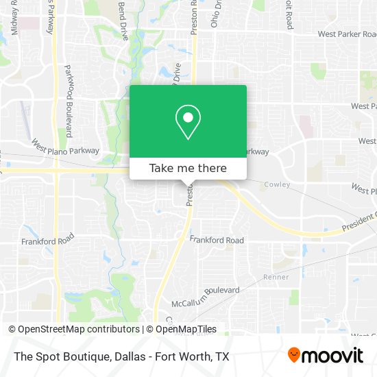 The Spot Boutique map
