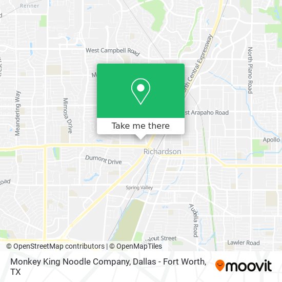 Monkey King Noodle Company map