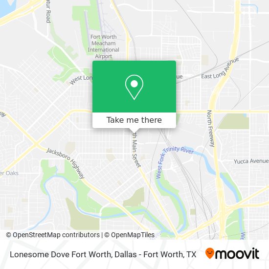 Lonesome Dove Fort Worth map