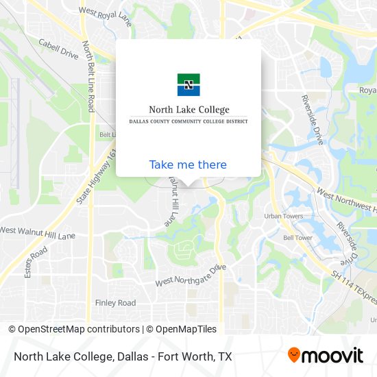 North Lake College map