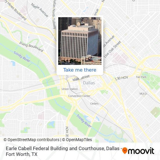Earle Cabell Federal Building and Courthouse map
