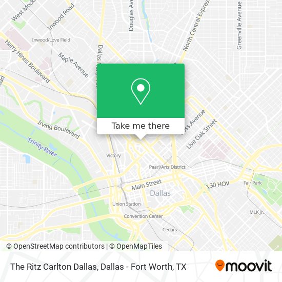 The Ritz Carlton Dallas map