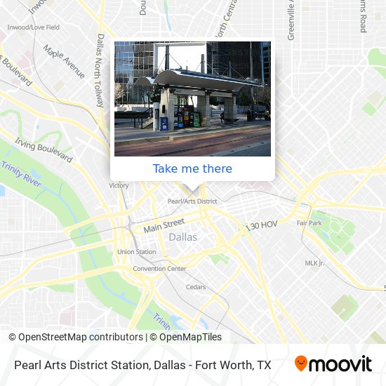 Mapa de Pearl Arts District Station