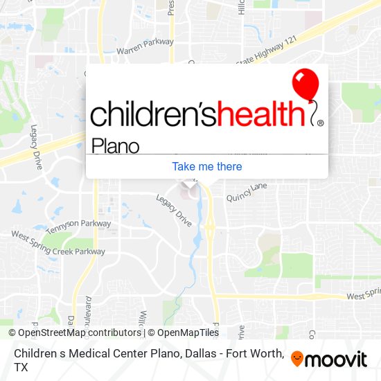 Mapa de Children s Medical Center Plano