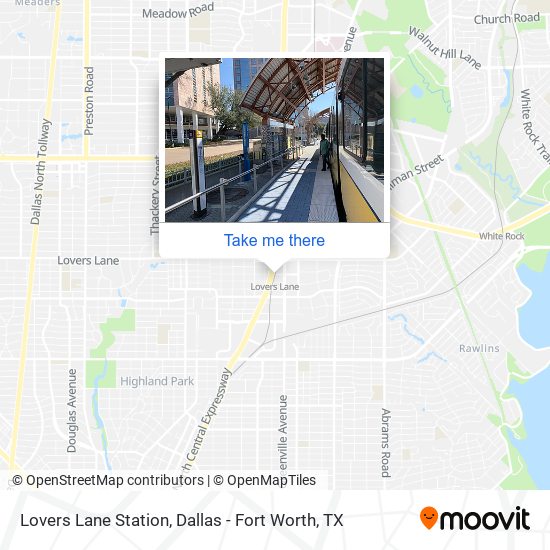 Lovers Lane Station map