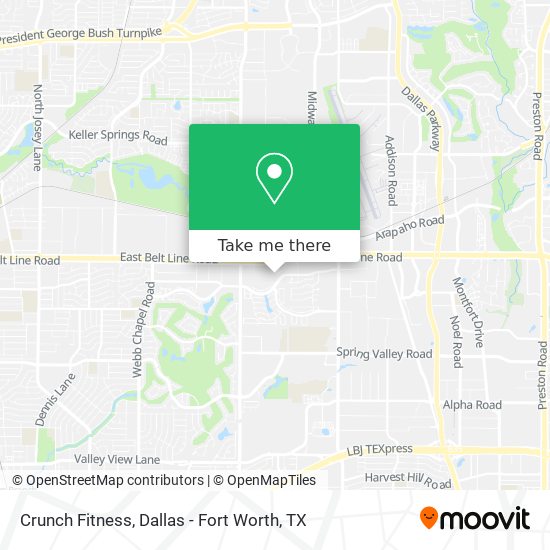 Crunch Fitness map