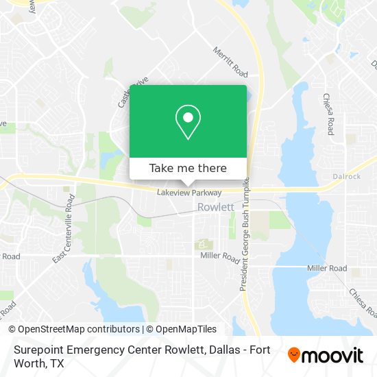 Surepoint Emergency Center Rowlett map