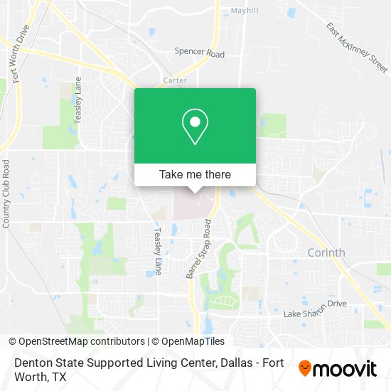 Denton State Supported Living Center map