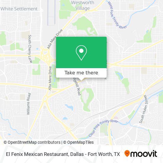 Mapa de El Fenix Mexican Restaurant