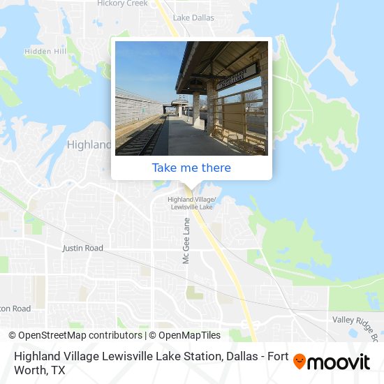 Mapa de Highland Village Lewisville Lake Station