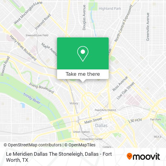 Le Meridien Dallas The Stoneleigh map