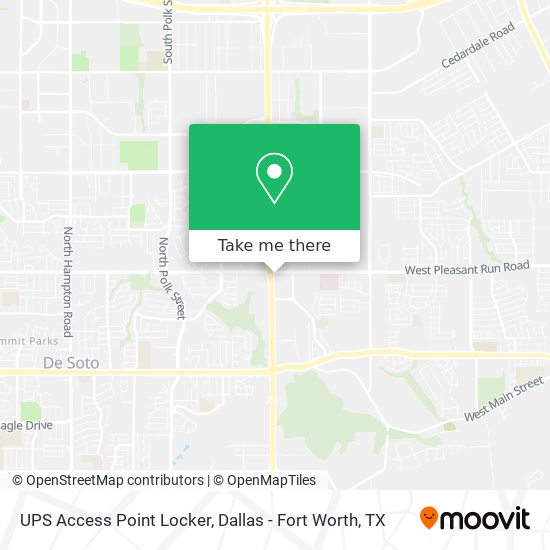 UPS Access Point Locker map