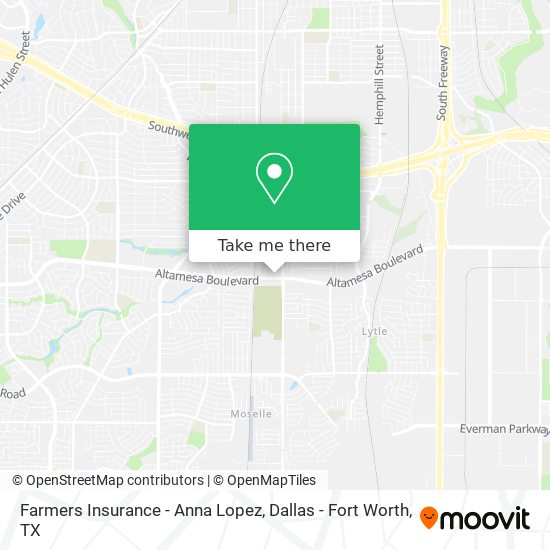 Farmers Insurance - Anna Lopez map