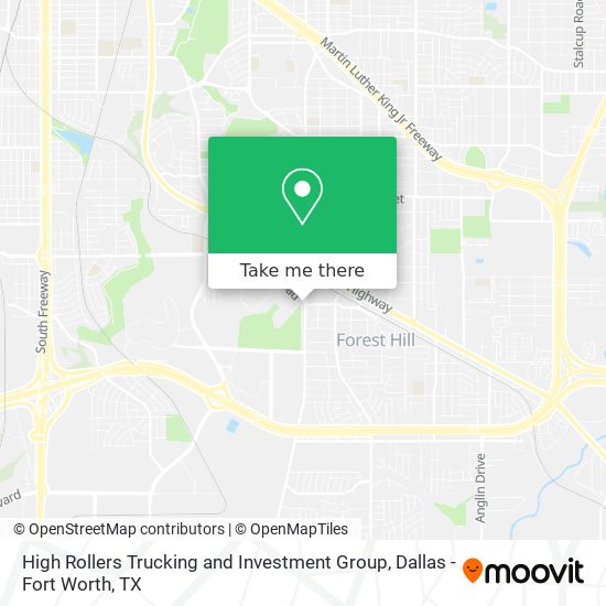 High Rollers Trucking and Investment Group map