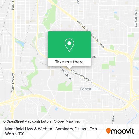 Mapa de Mansfield Hwy & Wichita - Seminary