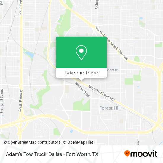 Mapa de Adam's Tow Truck