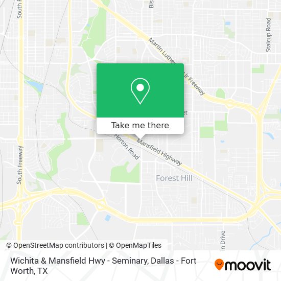 Mapa de Wichita & Mansfield Hwy - Seminary