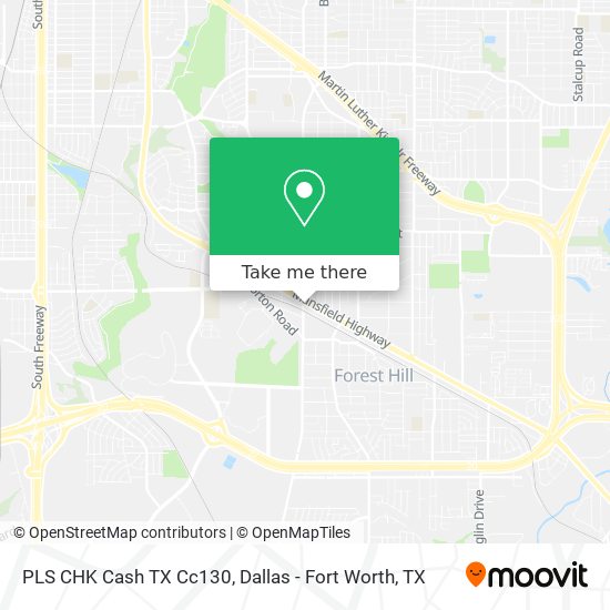 Mapa de PLS CHK Cash TX Cc130