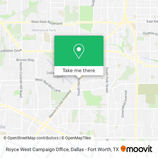 Royce West Campaign Office map