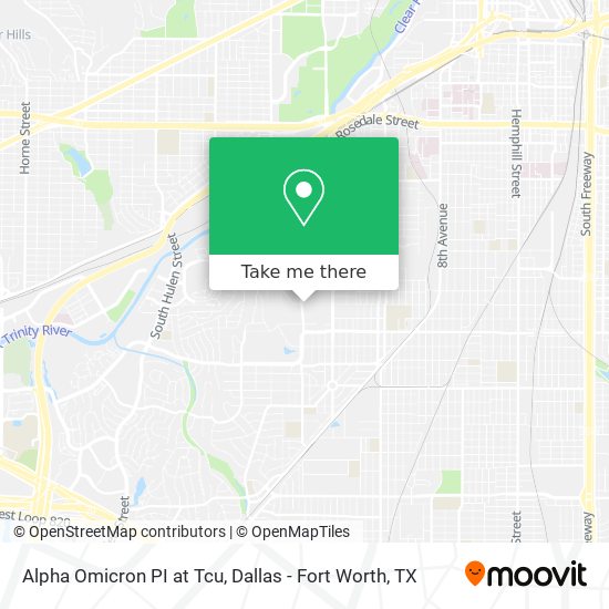 Alpha Omicron PI at Tcu map