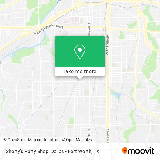 Shorty's Party Shop map