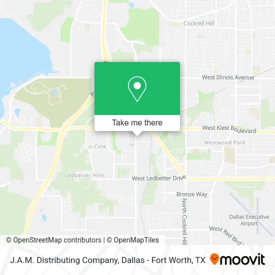 J.A.M. Distributing Company map