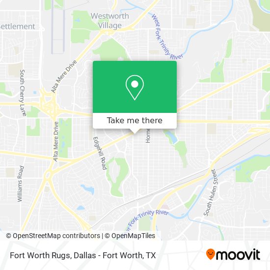 Fort Worth Rugs map